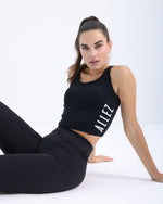 ALLEZ KIT WIDE RACER CROP BLACK