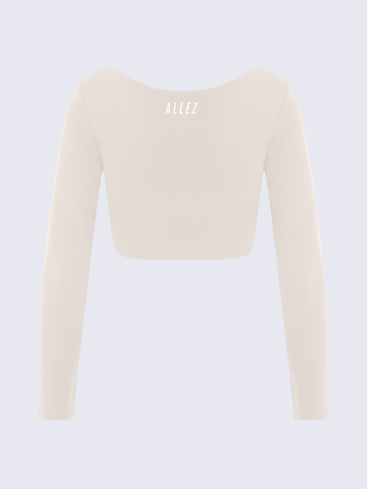 LONG SLEEVE SPORTS BRA CREAM