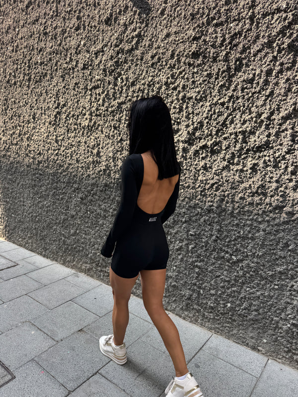 OPEN BACK SHORT JUMPSUIT