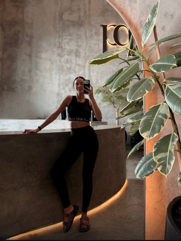 LOGO BAND OPEN-BACK BRA