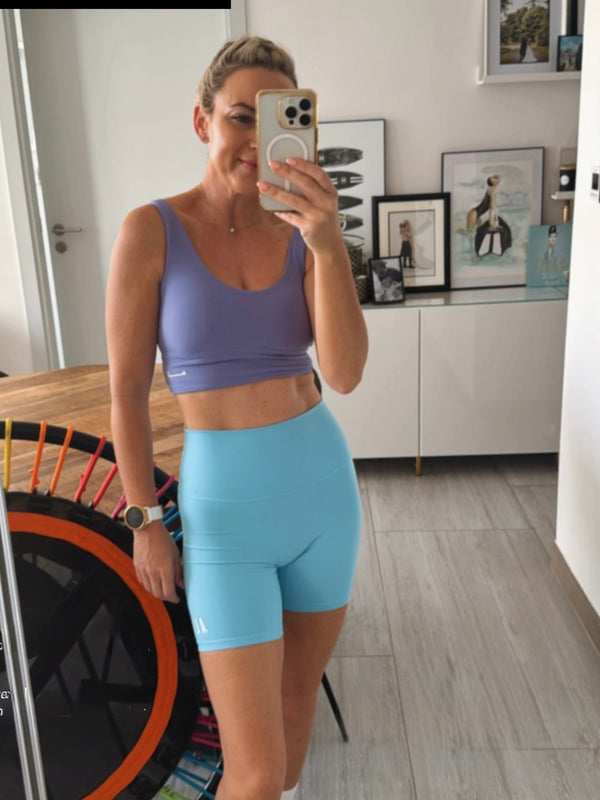 6” SHORTS  WITH INNER POCKET BLUE