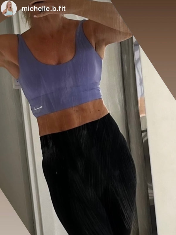 CLASSIC PURPLE SCOOP NECK BRA TOP