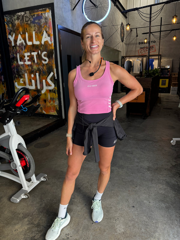 ALLEZ KIT WIDE RACER CROP PINK