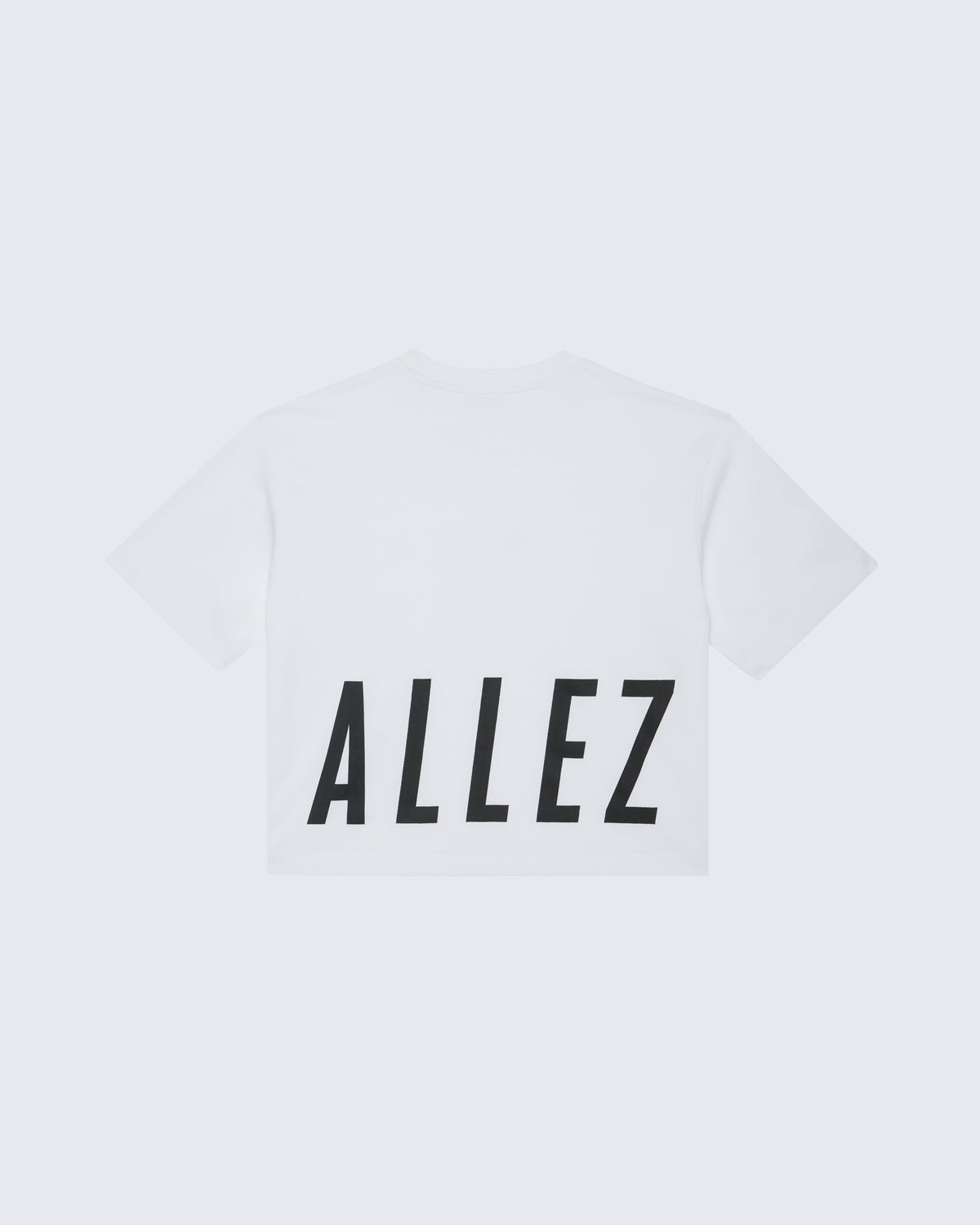 CROPPED COTTON TEE WHITE