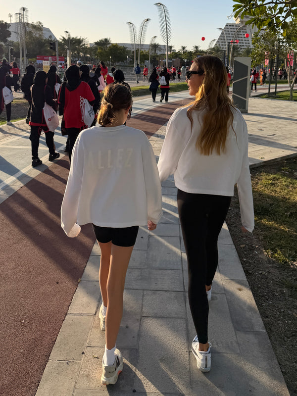 LIGHTWEIGHT SWEATSHIRT WHITE