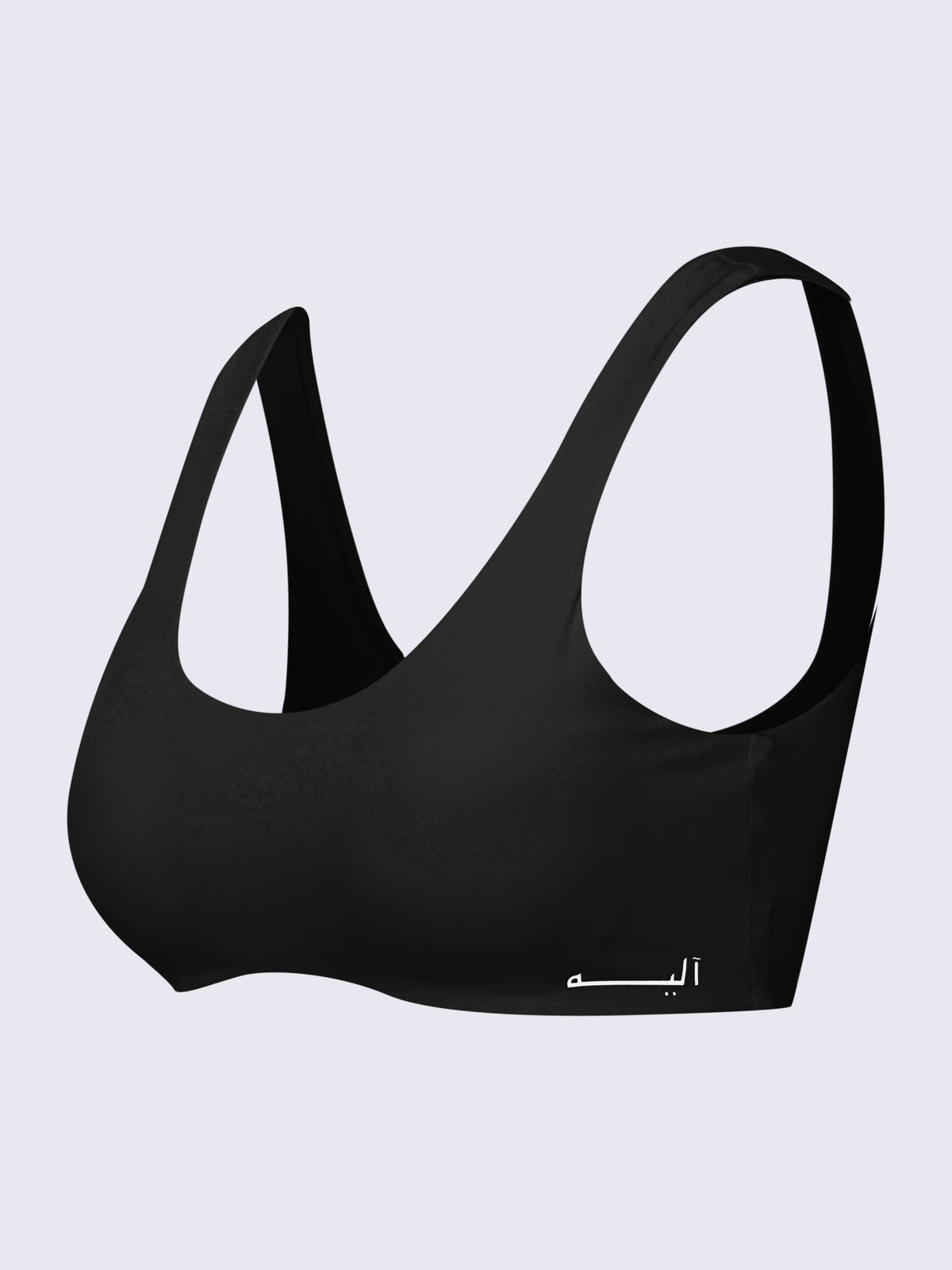 CURVED SPORTS BRA BLACK