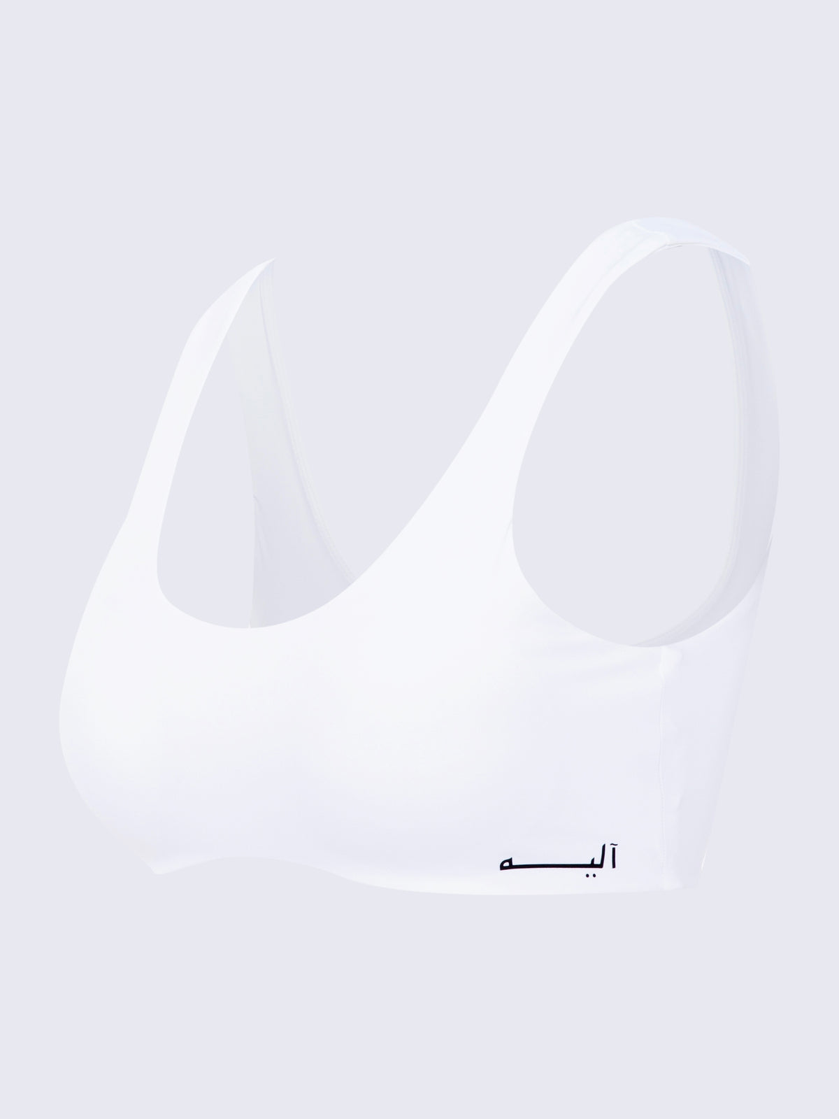 CURVED SPORTS BRA WHITE