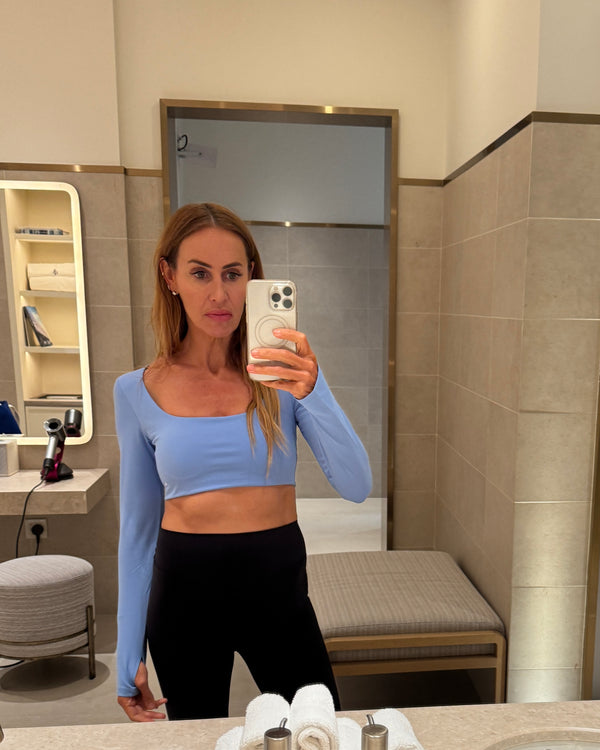 LONG SLEEVE BRA CERULEAN BLUE