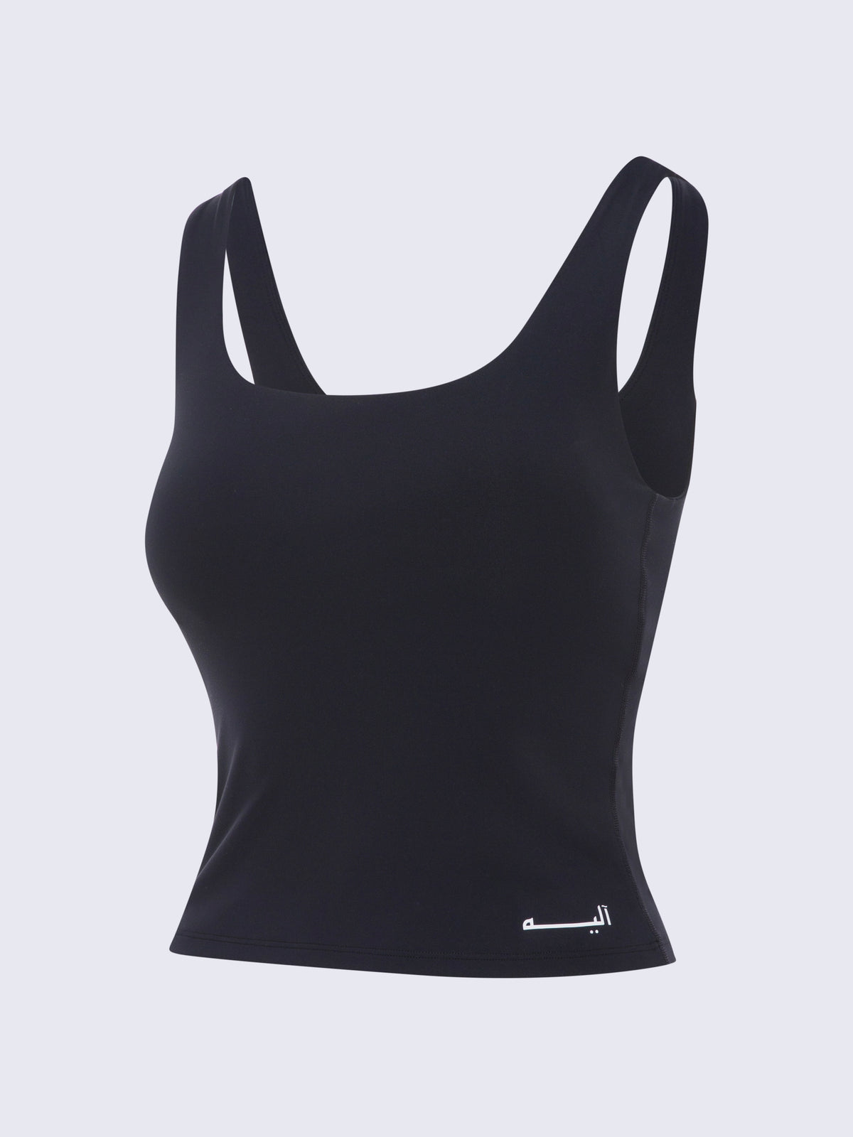 SCULPTING SUPPORT VEST TOP BLACK