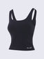 SCULPTING SUPPORT VEST TOP BLACK